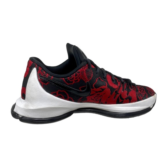 Nike KD8 EXT Red Floral Men's 8 1/2 Black Sneakers 1035:J.4.5 - Picture 2 of 10